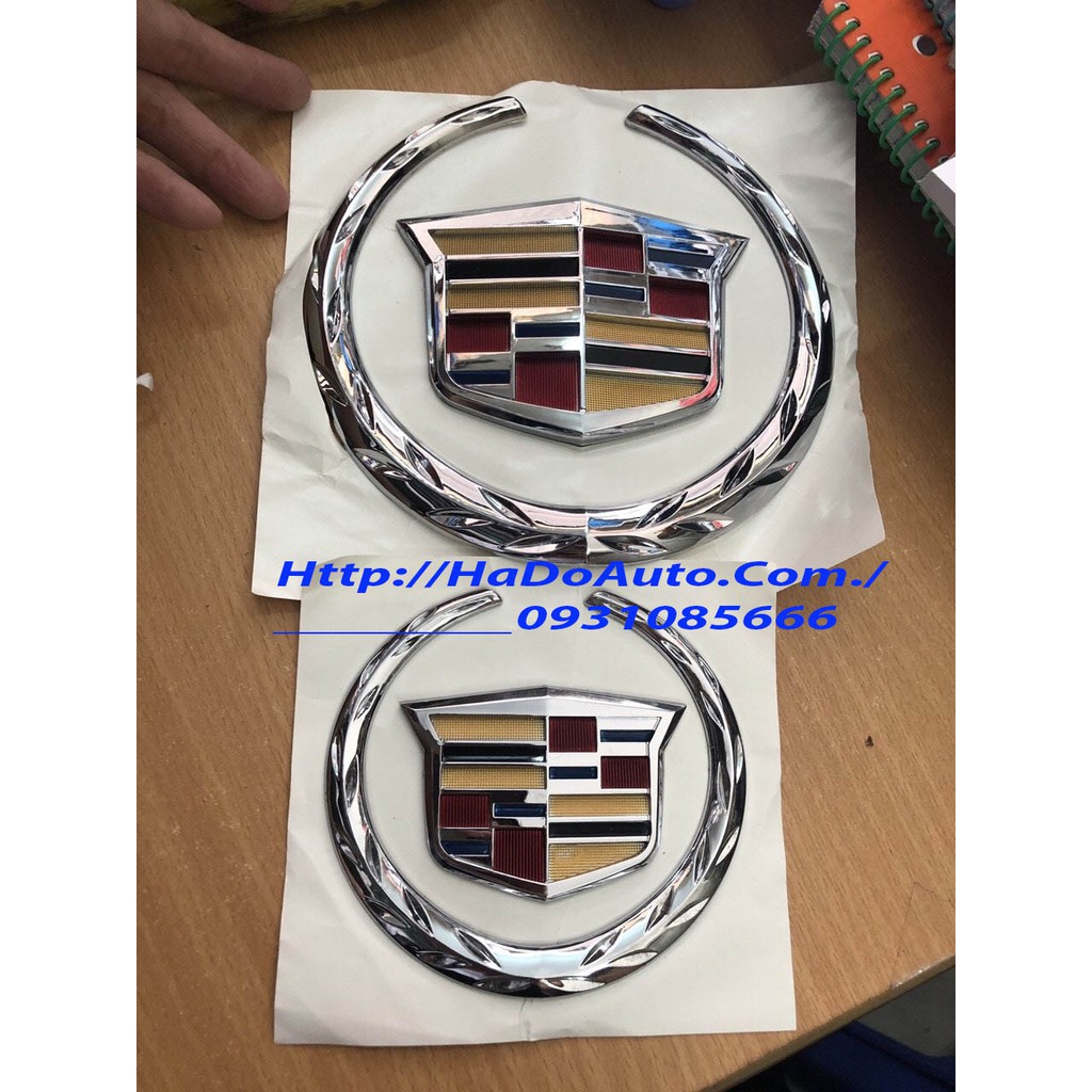 Logo Trước Sau Xe Cadilluc