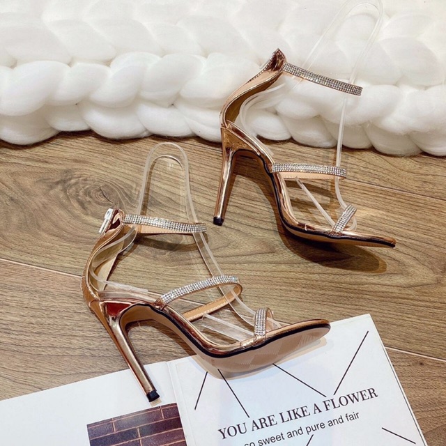 BÁN SỈ GIÀY CAO GÓT I SANDAL GÓT NHỌN 9p BP 3QUAI MẢNH ĐÍNH ĐÁ SANG CHẢNH KÈM ẢNH THẬT