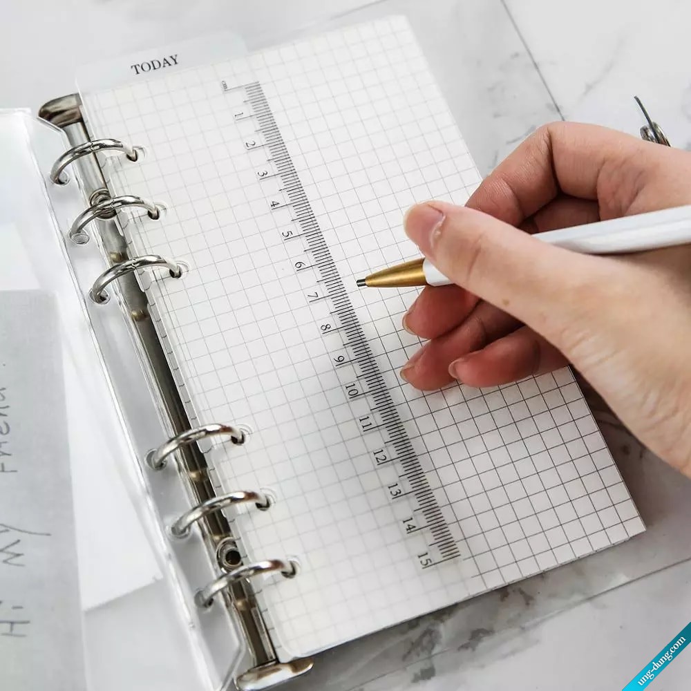 Binder Sổ Còng Bìa Dẻo Trong Suốt Lò Xo dành cho Khổ giấy refill B5/A5/A6/A4