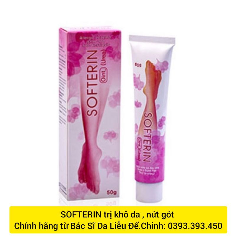 [ CHÍNH HÃNG TỪ Bác Sĩ Da Liễu Dr.Chinh ] SOFTERIN kem trị khô da , nứt gót 50g