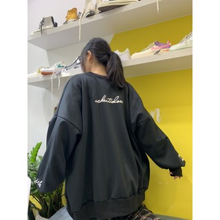 ÁO BOMBER NỈ TRÁI TIM FORM RỘNG