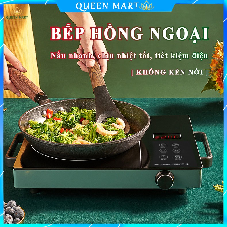 Bếp Hồng Ngoại Cảm Ứng PSREOT - Bếp Điện Mặt Kính Cường Lực KHÔNG KÉN NỒI - Q075