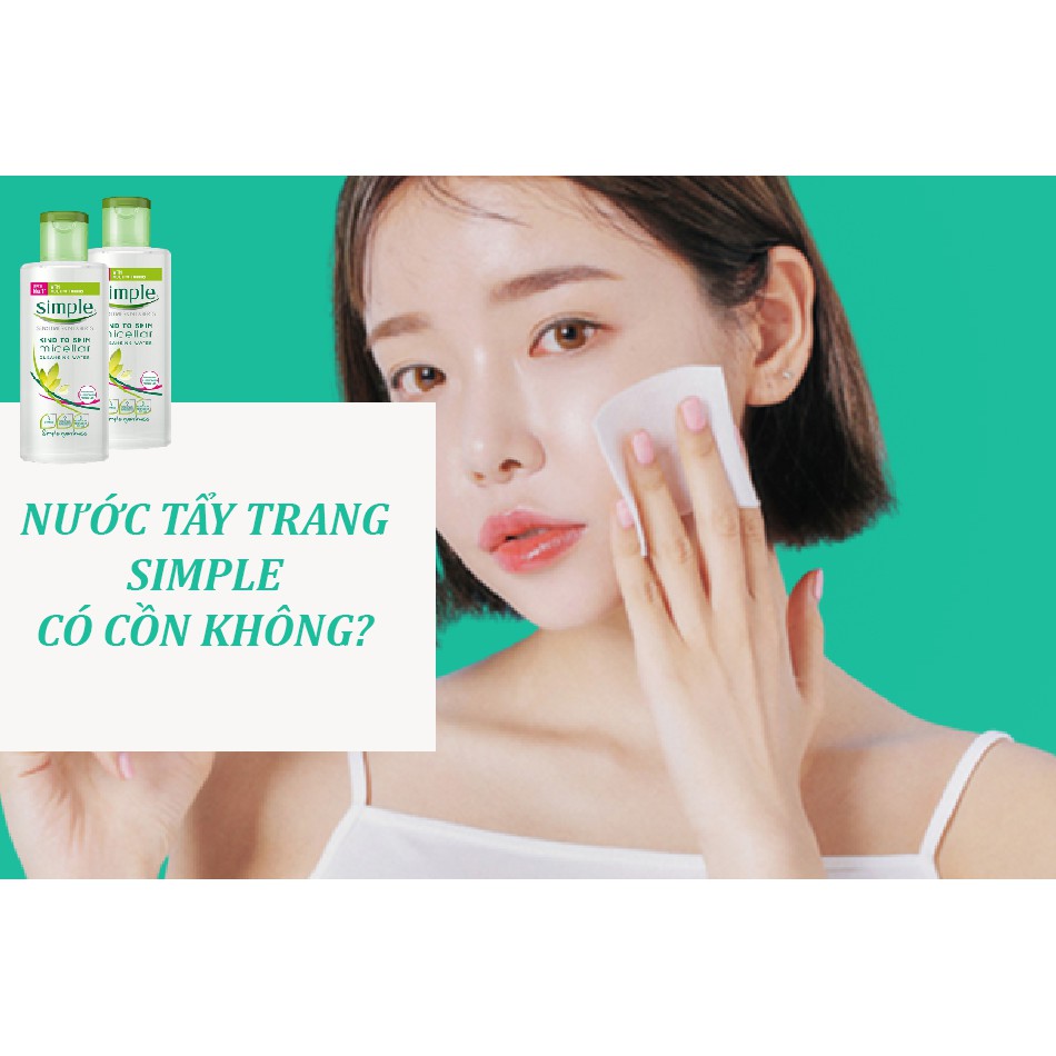 Nước Tẩy Trang SIMPLE Cleansing Water Kind To Skin 200ML