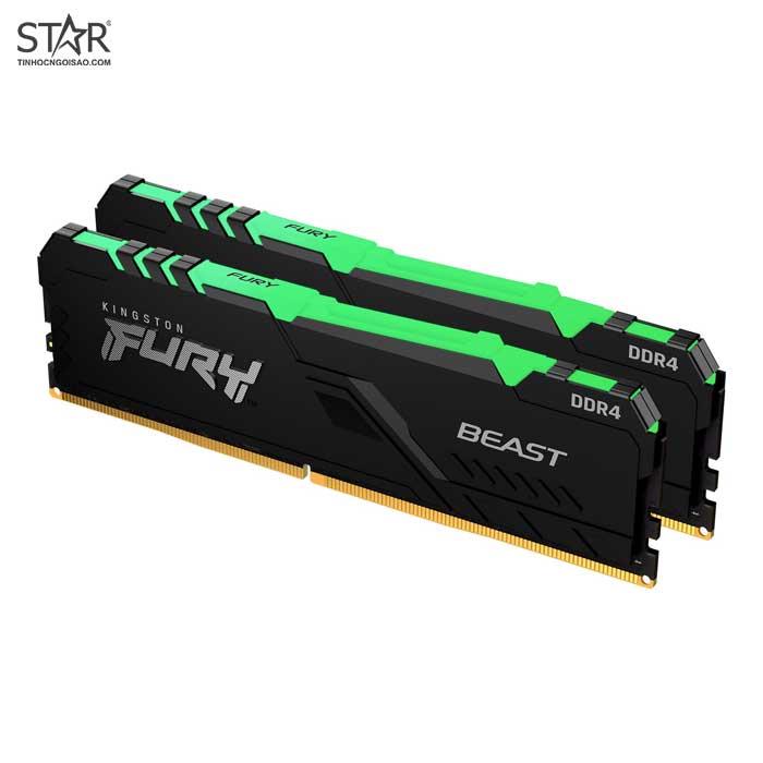 Ram DDR4 Kingston 16G/3200 HyperX Fury Beast RGB (2x 8GB) (KF432C16BBAK2/16)