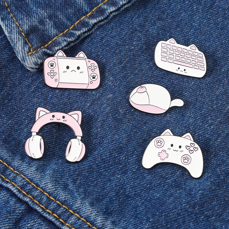 Huy Hiệu Cài Áo Hình Mèo Và Chuột Dễ Thương