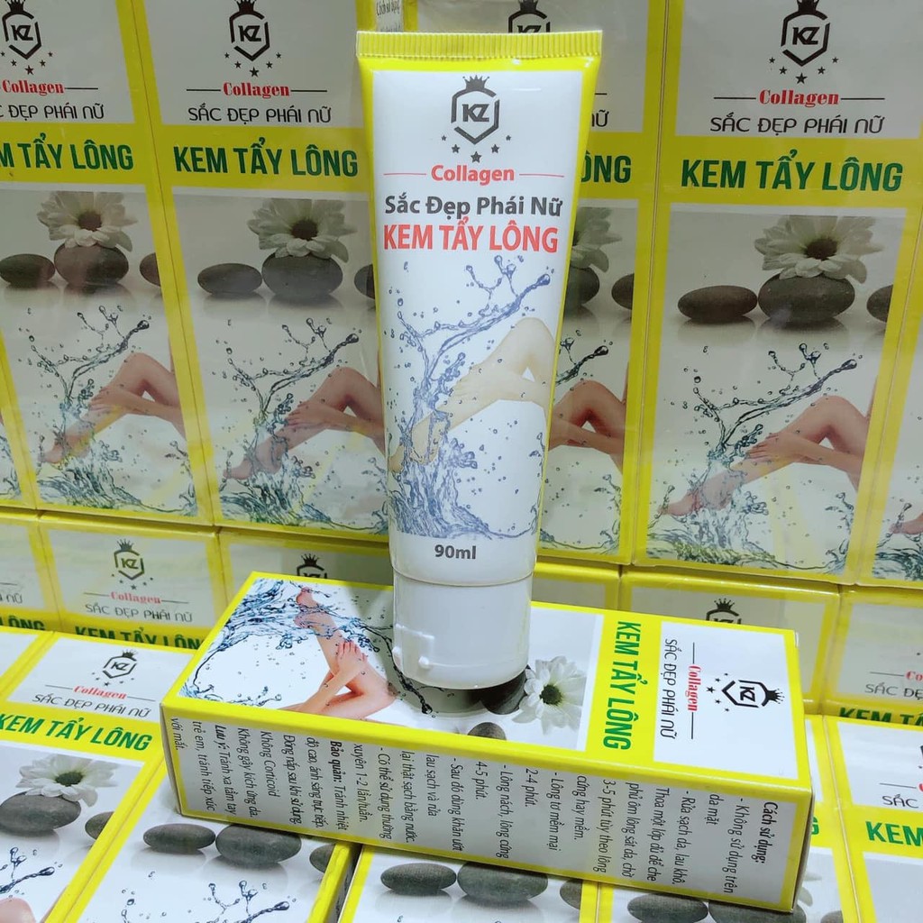 Kem tẩy lông collagen