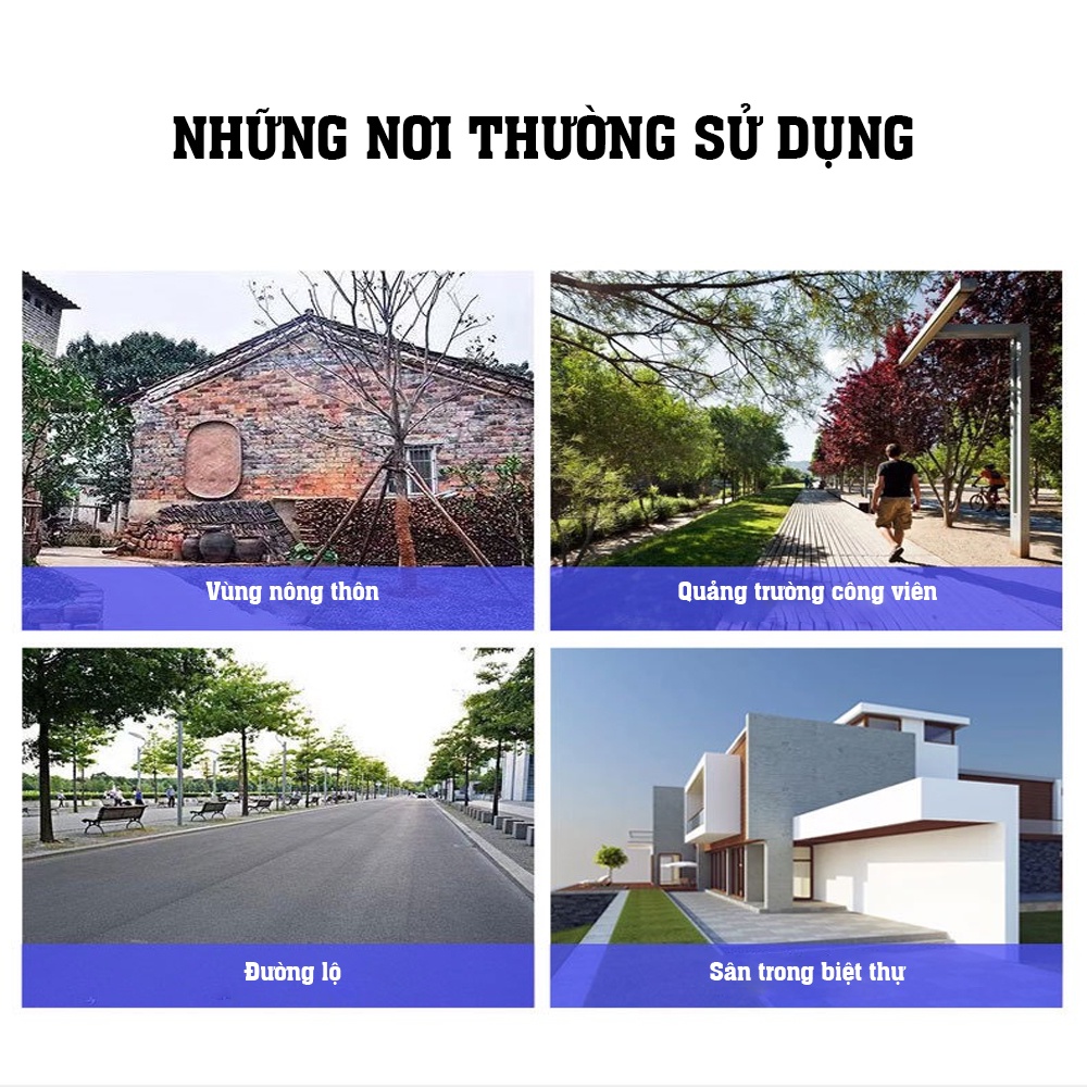 Đèn Cao áp năng lượng mặt trời 400W SUNECO, đèn đường vỏ nhôm đúc cao cấp, đèn pha Led siêu sáng, Bảo hành 2 năm