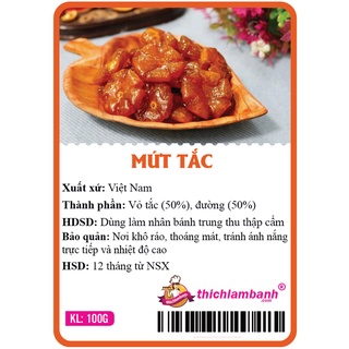 Mứt tắc rim nguyên trái 500 gr - nguyên liệu làm bánh trung thu