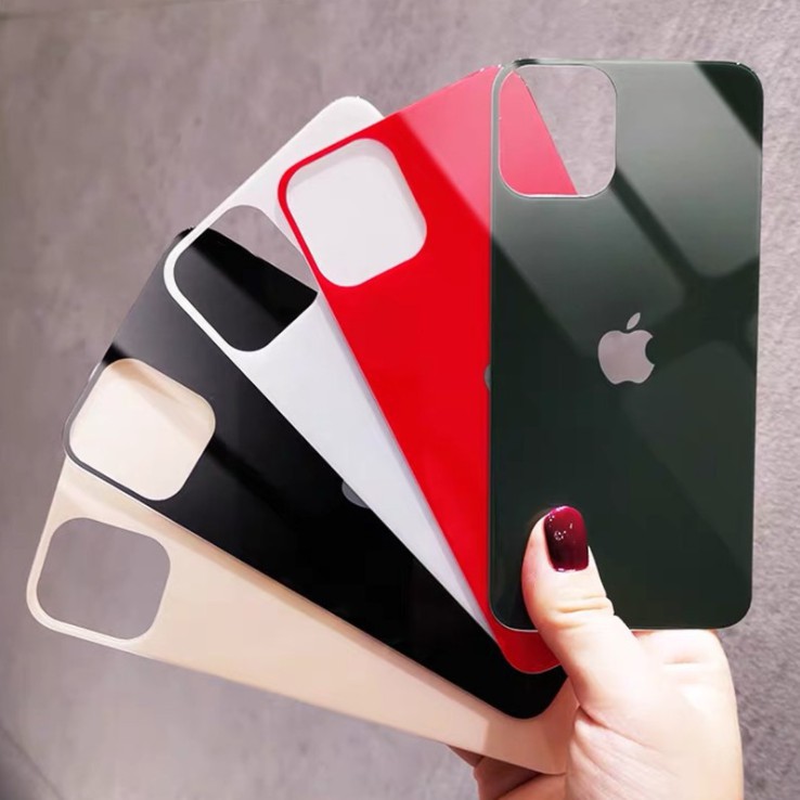 Kính cường lực bảo vệ mặt sau điện thoại 9H nhiều màu sắc tùy chọn có logo cho iPhone 11 Pro