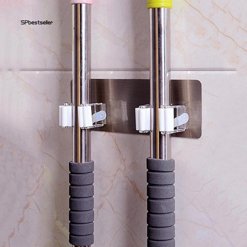 Giá Đỡ Chổi Và Cây Lau Nhà Gắn Tường Tiện Lợi