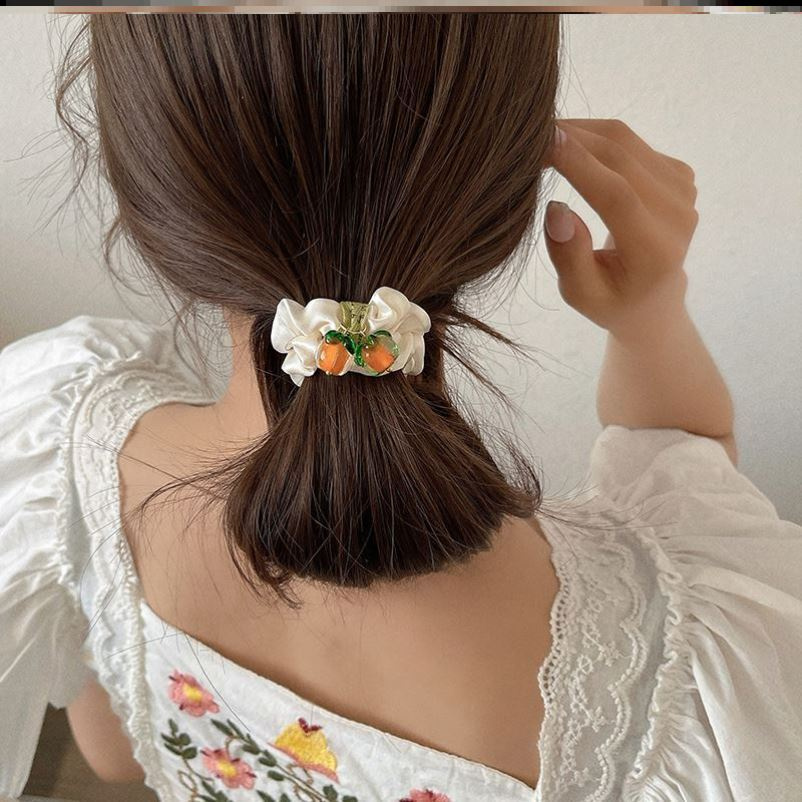 Dây cột tóc co giãn hình trái cây dễ thương ngọt ngào cho bé gái