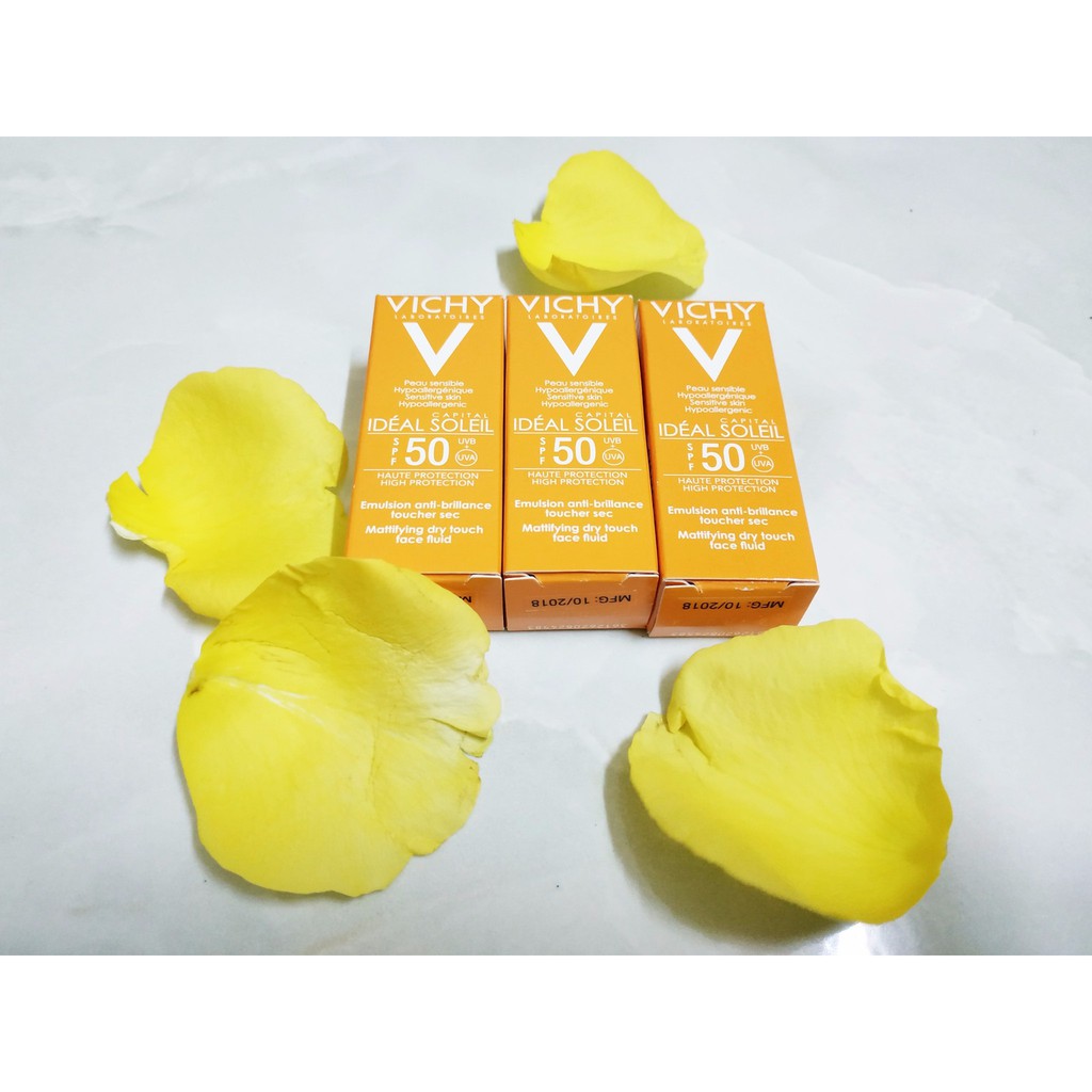 Sample chống nắng Vichy không gây nhờn rít SPF50, UVA, UVB (Dành cho da hỗn hợp và da dầu nhạy cảm) 3ml