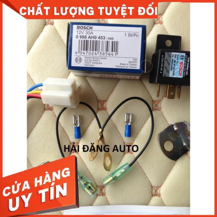 [Hot] Combo còi đĩa Denso, rơ le 4 chân Bosch, giắc cắm rơ le, giắc bát còi đủ bộ chính hãng - B0HD