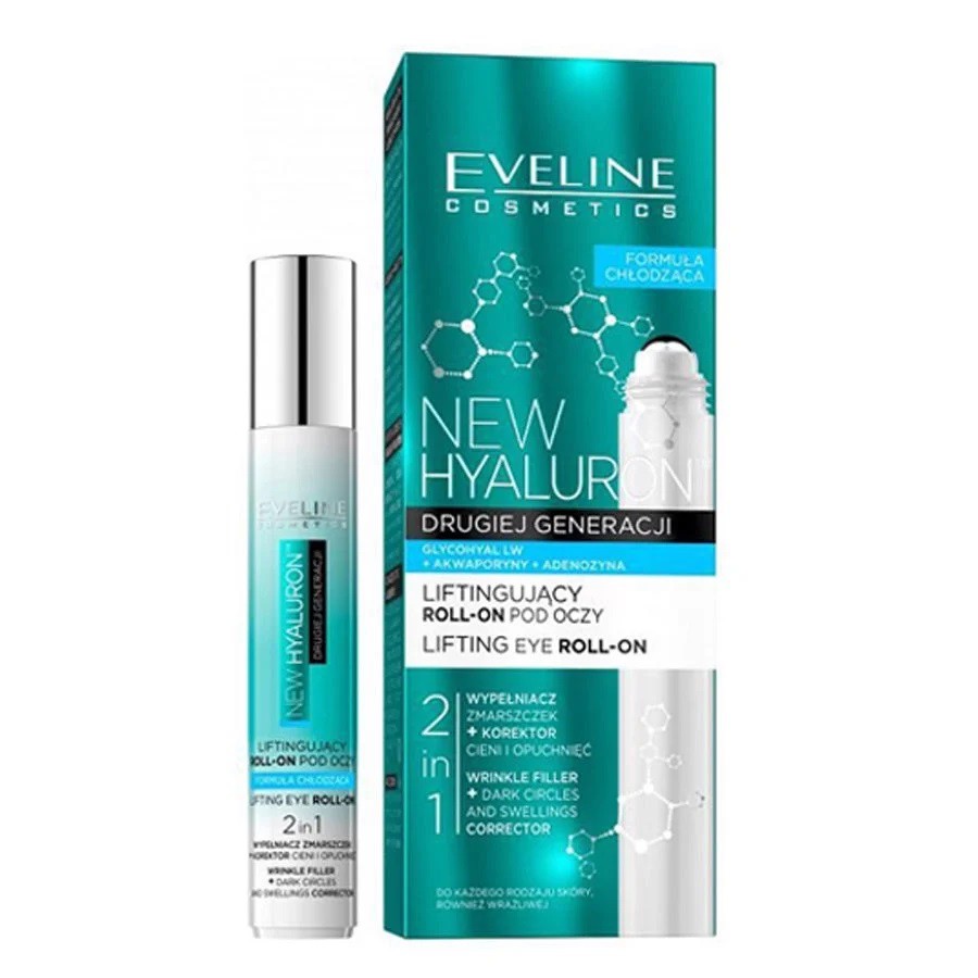 Thanh lăn chống thâm, chống lão hoá vùng mắt Eveline Cosmetics - New Hyaluron