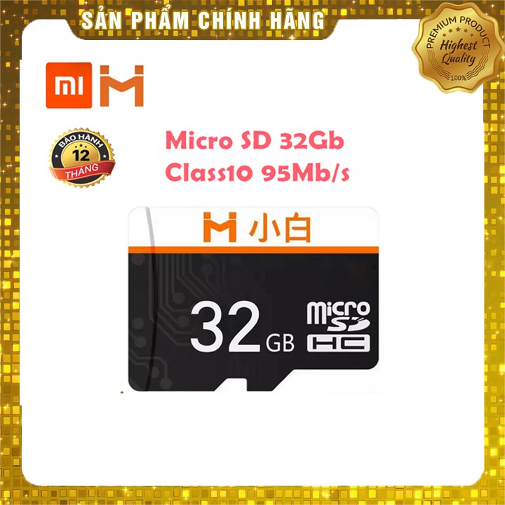 Thẻ Nhớ Micro SD Xiaomi 32GB Chính Hãng Class10 95 Mb/s Điện Thoại Giá Tốt