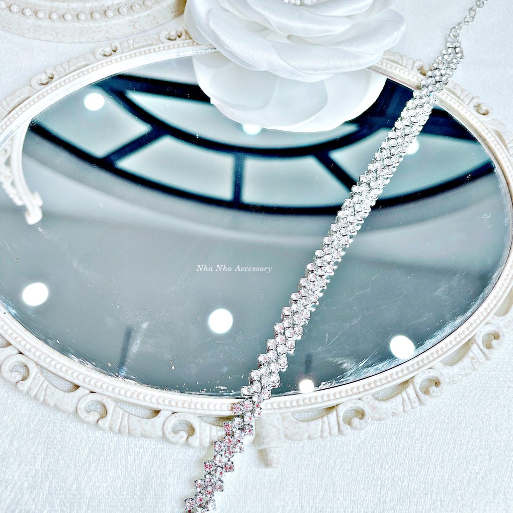Fency Vòng Cổ Choker Đá Họa tiết Hàng Rào NHÀ NHỎ 1463