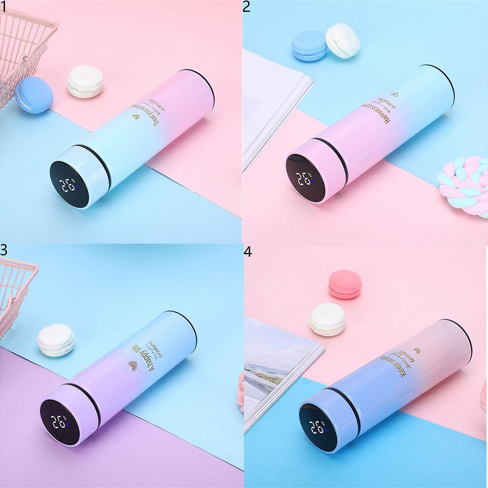 KUNHEV Bình Nước Giữ Nhiệt Có Đèn Led Hiển Thị