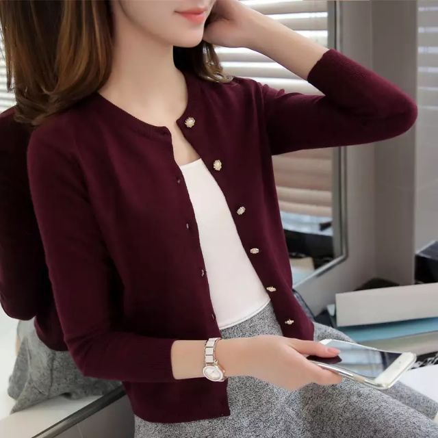 Áo khoác len nữ mỏng(CÓ ẢNH THẬT) | BigBuy360 - bigbuy360.vn