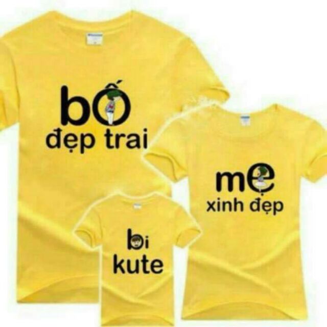 Combo 3 Ao gia đình cute