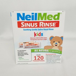 Muối rửa mũi Neilmed trẻ em 120 gói không có bình rửa