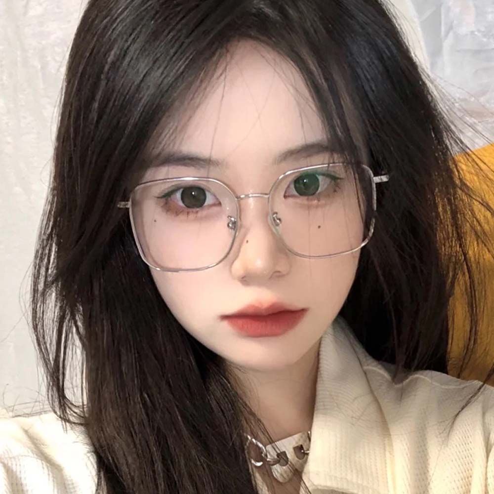 Mắt kính gọng vuông lớn trong suốt chống ánh sáng xanh phong cách cổ điển BACK2LIFE