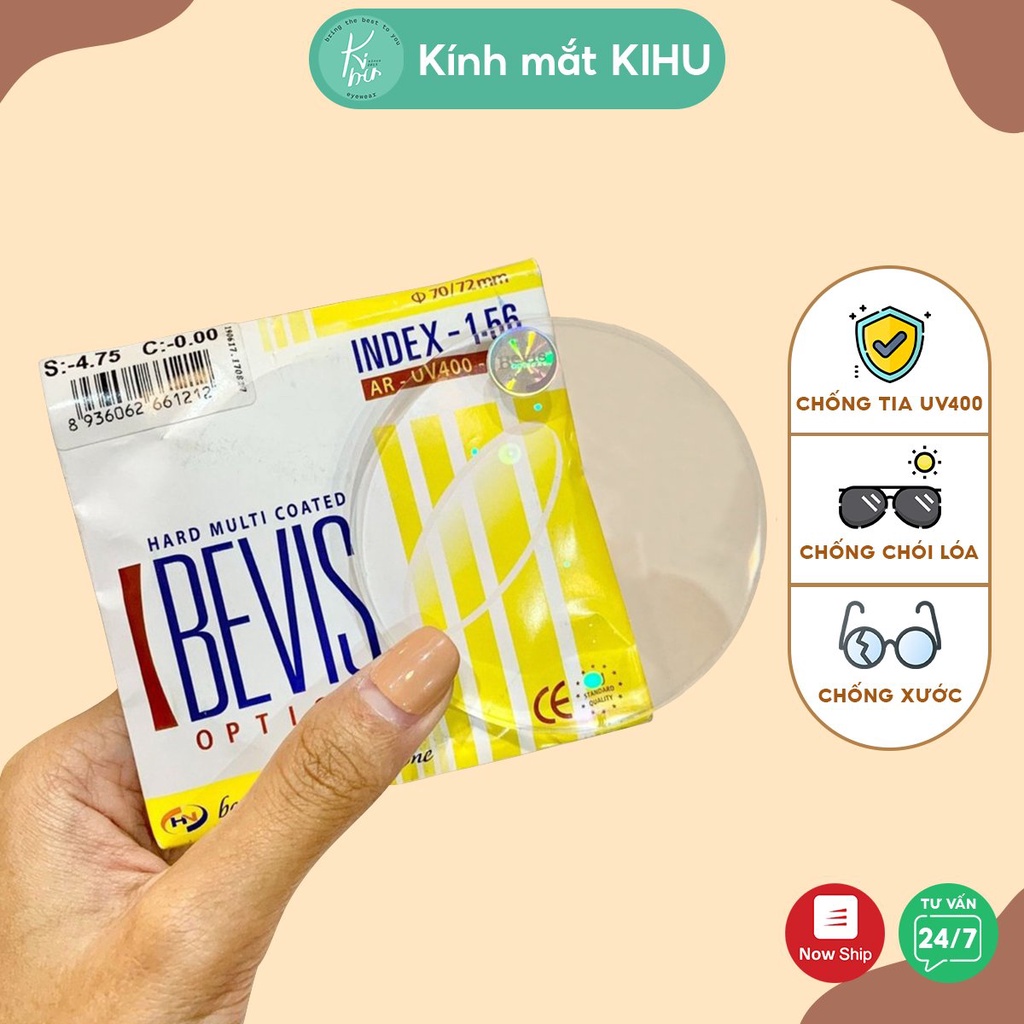 Tròng mắt cận loạn Kihu Eyewear chống ánh sáng xanh, tia UV, chống xước và hạn chế chói lóa