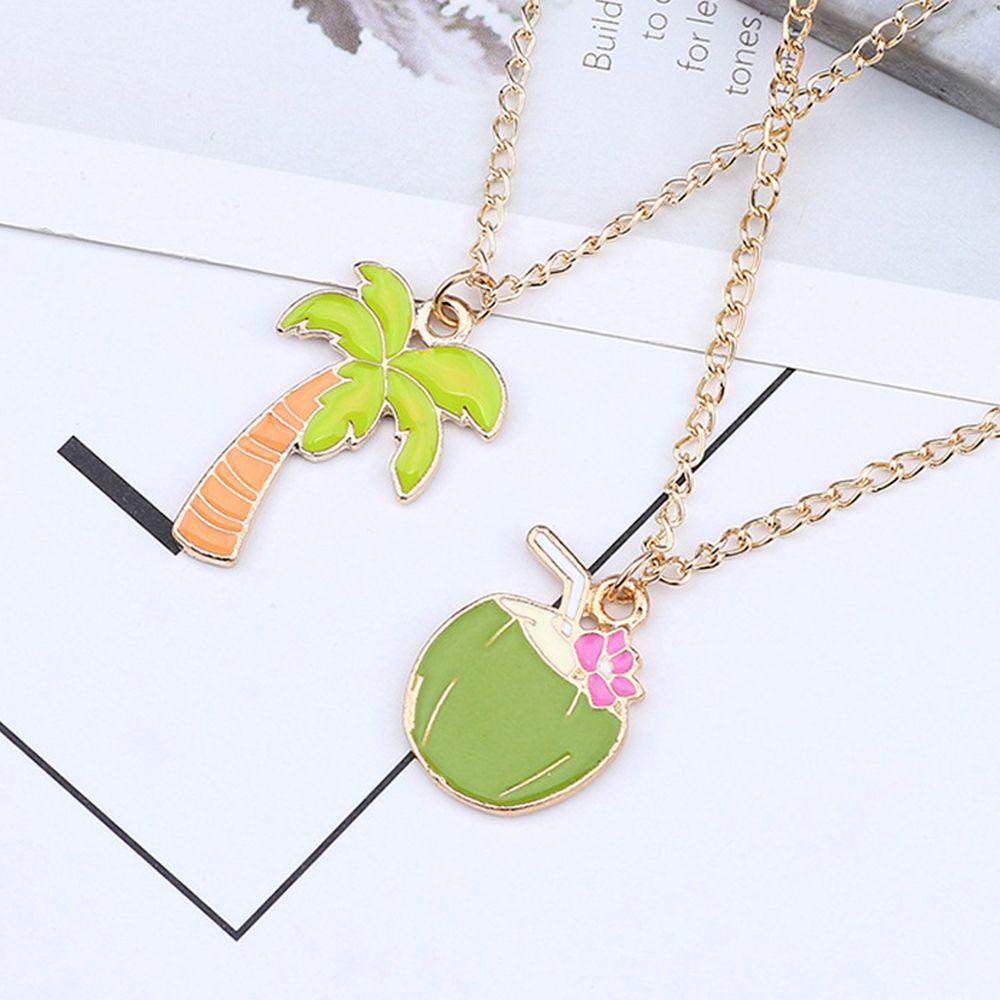 Vanes1 Vòng cổ Mặt Hình Cây Dừa Độc Đáo Cho Nữ