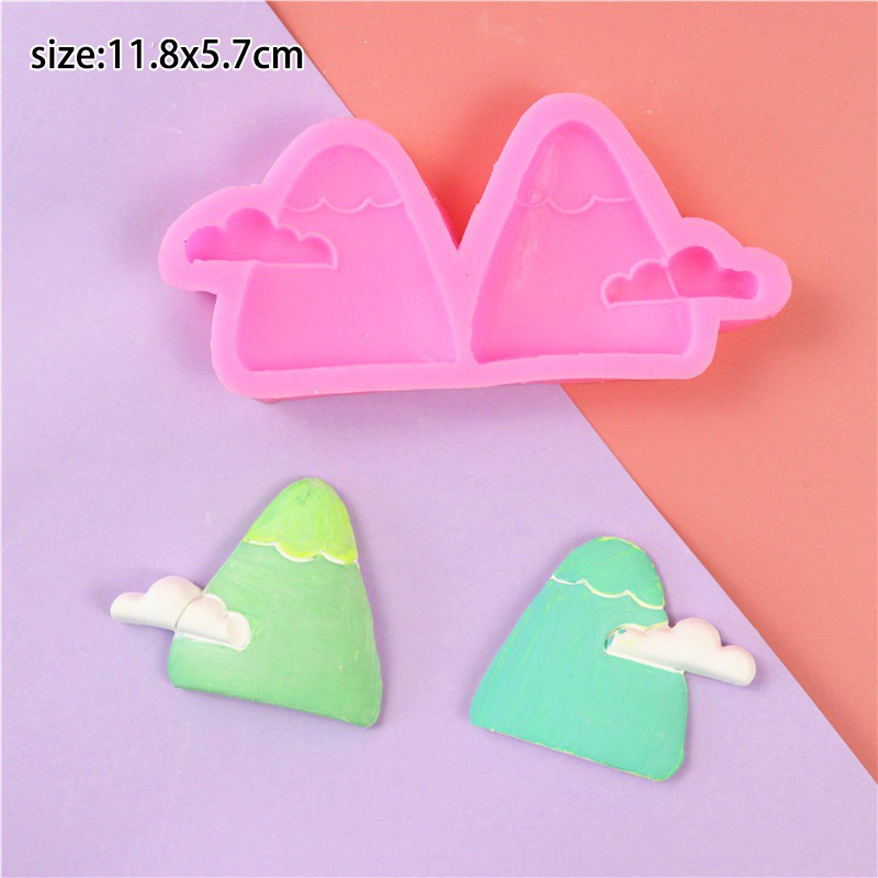 Dễ Thương Khuôn Silicon Làm Bánh Kẹo Hình Ngọn Núi / Đám Mây / Núi Nhỏ Xinh