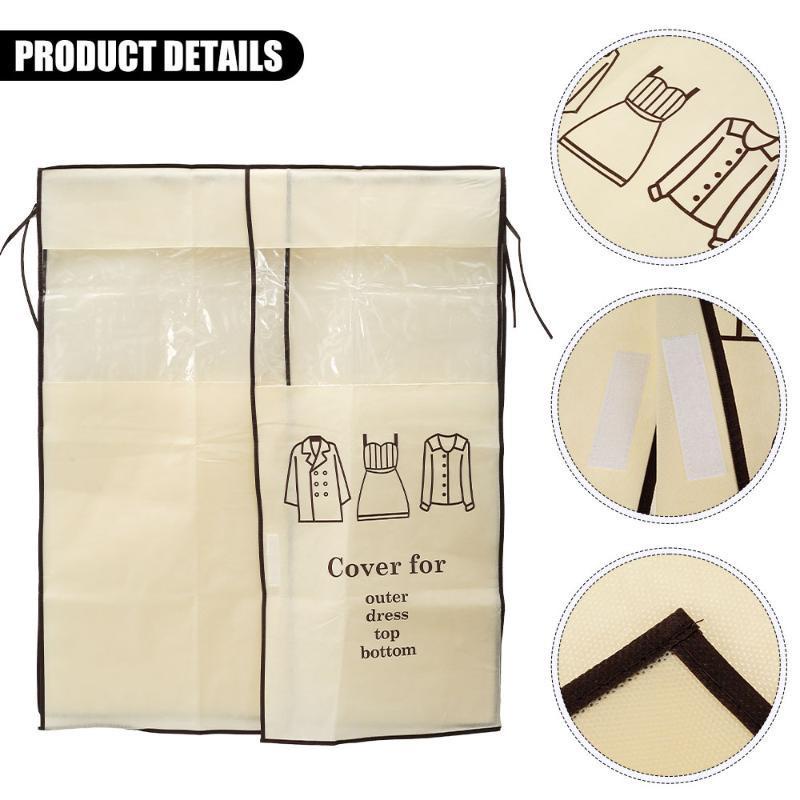 Mới Móc Treo Quần Áo Bằng Vải Không Dệt Chống Bụi Có Khóa Dán Tiện Dụng