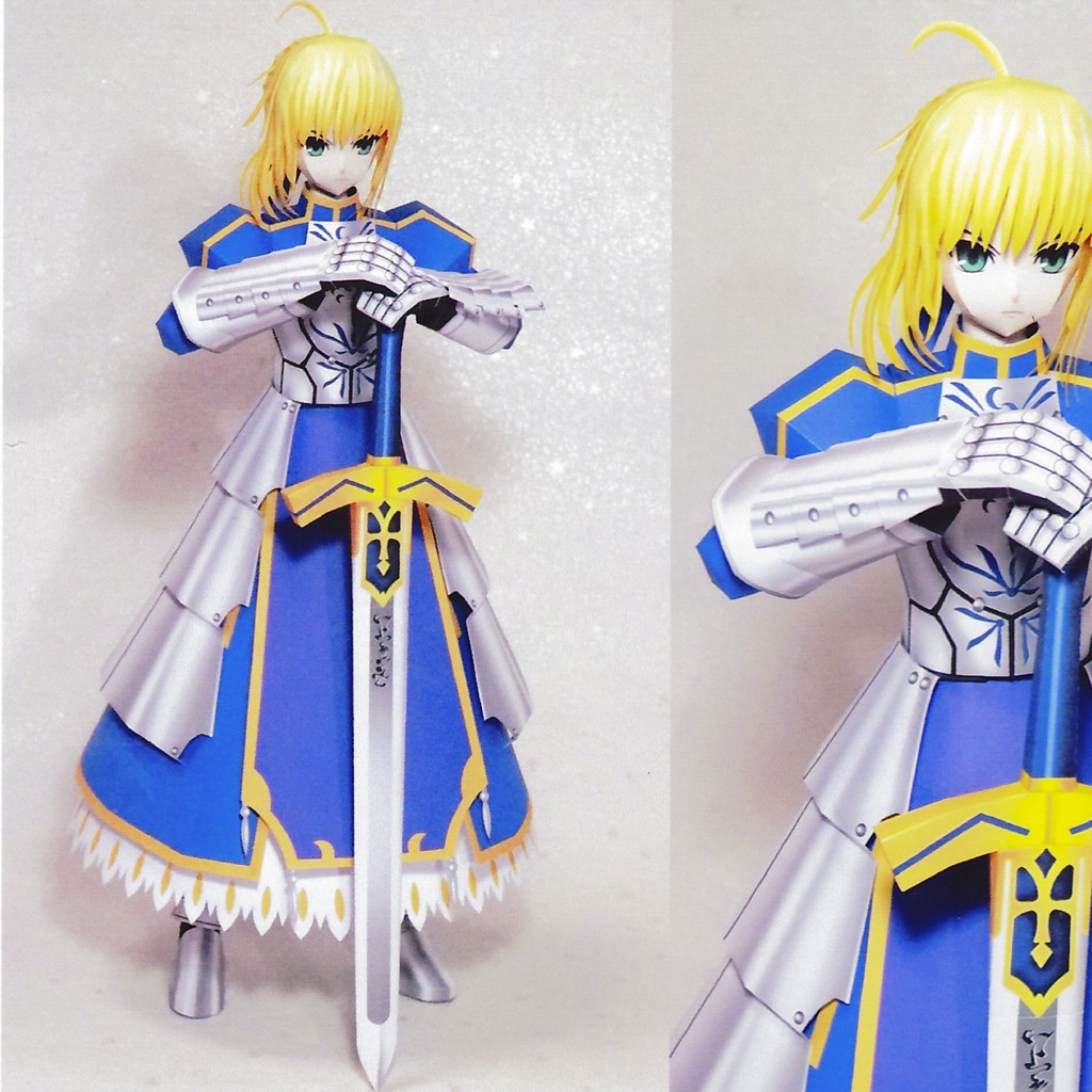 Mô hình giấy Anime Game Saber - Fate stay night