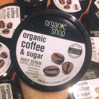 kem tẩy da chết toàn thân Organic Cofee & Sugar
