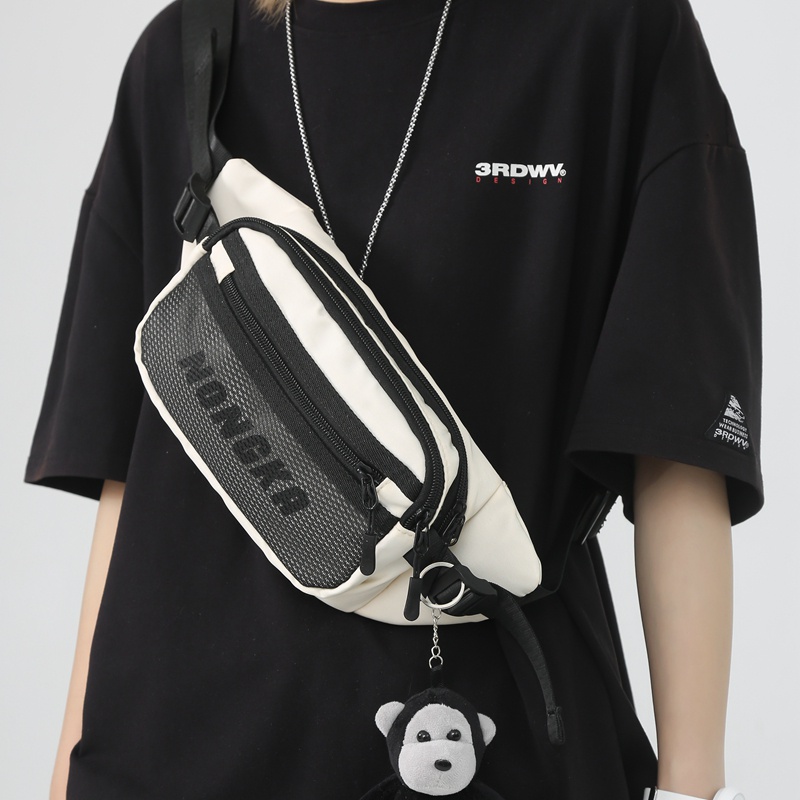 Túi Đeo Chéo Nylon Chống Thấm Nước Thời Trang Hàn Quốc Dành Cho Nam