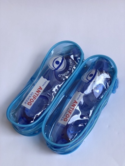 Kính bơi ANTIFOG 1600 + Hộp đựng và 2 bịt mũi cao cấp -Mắt kính đi bơi trẻ em, người lớn