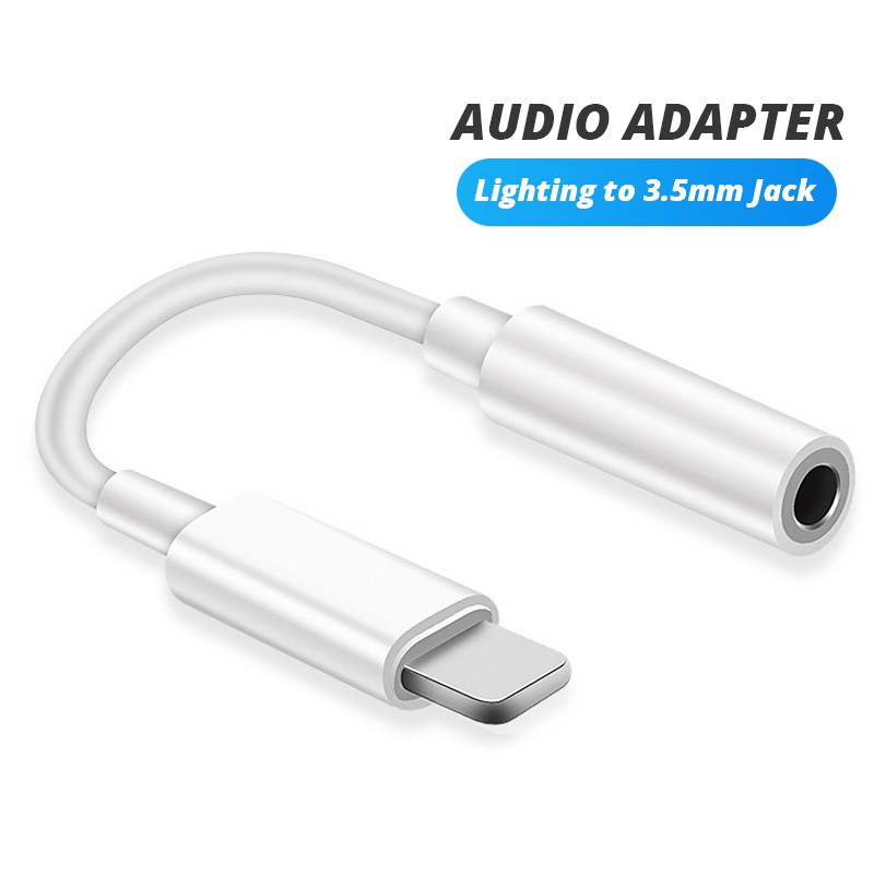 Dây cáp chuyển đổi âm thanh FONKEN cổng Lightning sang 3.5mm thích hợp cho iPhone 12 7/ 7 Plus X 11 Pro XS