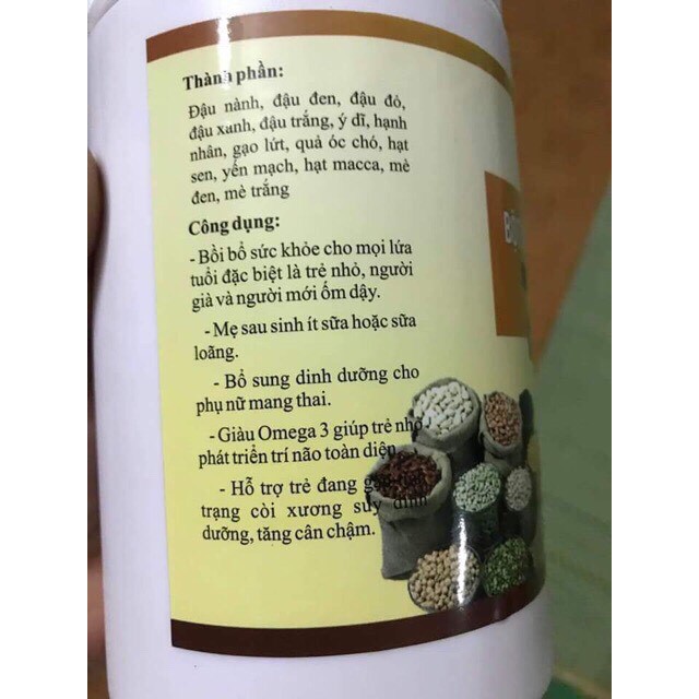 500gr bột ngũ cốc dinh dưỡng 14 loại hạt có giấy chứng nhận ATTP | BigBuy360 - bigbuy360.vn