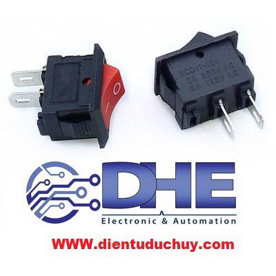 BỘ COMBO 10 CÁI CÔNG TẮC BẬP BÊNH KCD-11 ON/OFF, KÍCH THƯỚC 10*15MM
