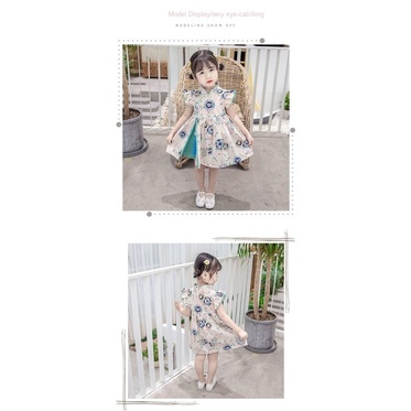 Đầm bé gái tay cánh tiên mùa hè mới