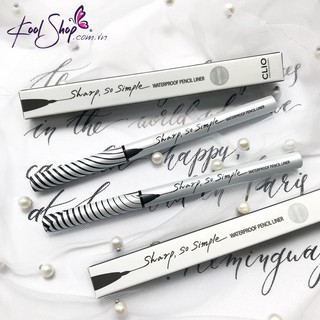 💕Chì kẻ mắt Clio Sharp so Simple Waterproof Pencil Liner💕