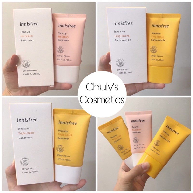 Kem chống nắng Innisfree Intensive Suncream 50ml Triple Shield, Long lasting