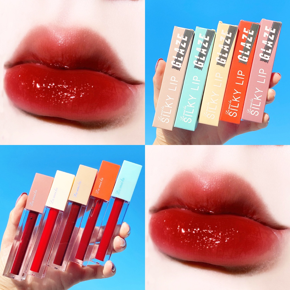 5 màu Son môi dạng lỏng Velvet Matte Lip Gloss Lip Gloss không thấm nước