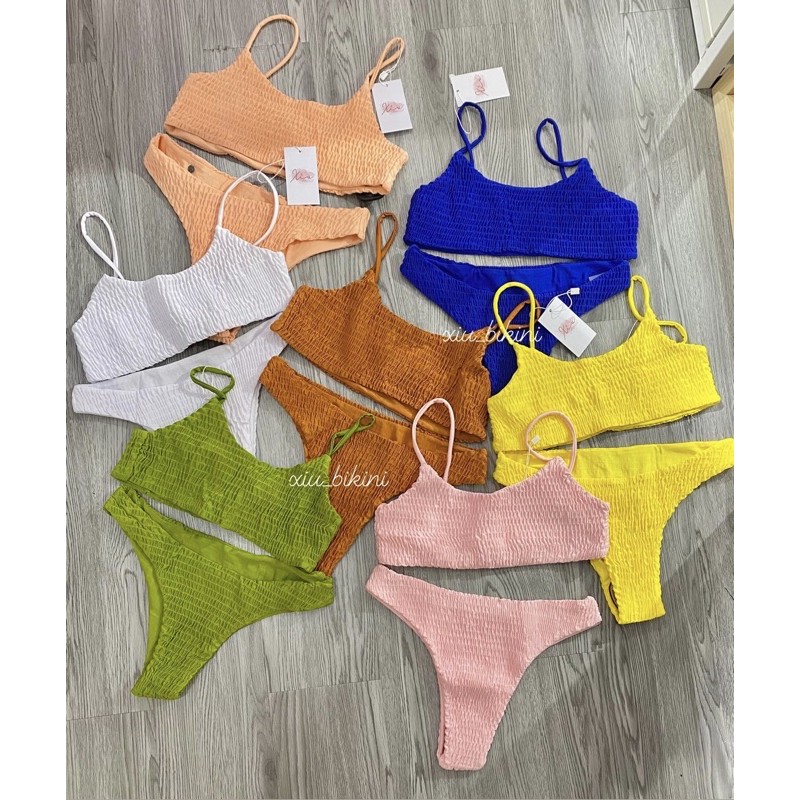 Đồ bơi nhún 2 mảnh (ảnh thật)