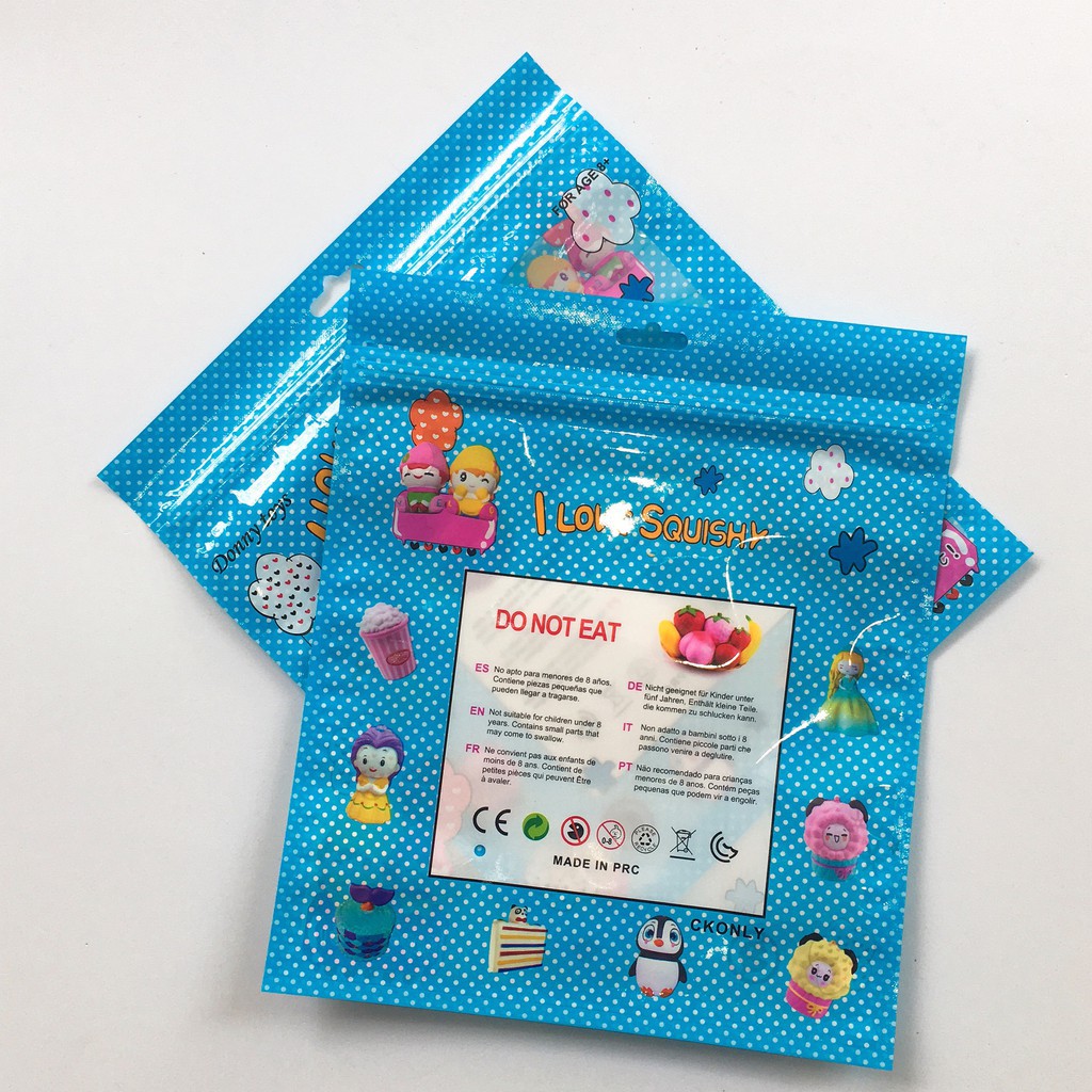 TÚI ZIP VUỐT MIỆNG - BAO BÌ ĐỰNG SQUISHY