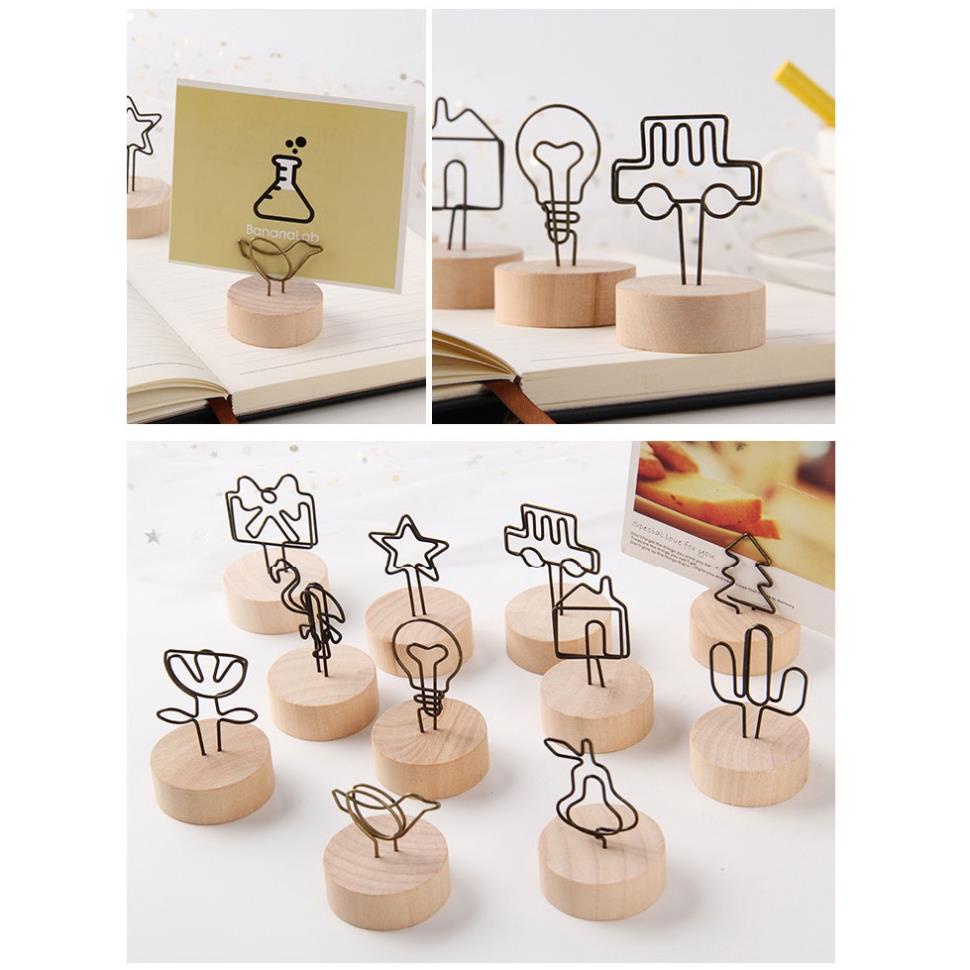 Đế gỗ đựng card, ghi chú KOGANO giá đỡ để card visit, ghi chú, ảnh trang trí văn phòng phẩm đa năng SD-001353