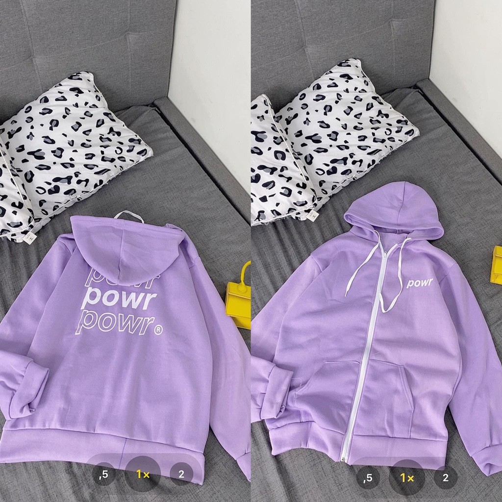 Áo khoác hoodie 🍁FREESHIP🍁 Áo nỉ Powr Hàn quốc | BigBuy360 - bigbuy360.vn