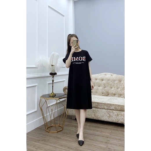 Đầm bầu chất thun