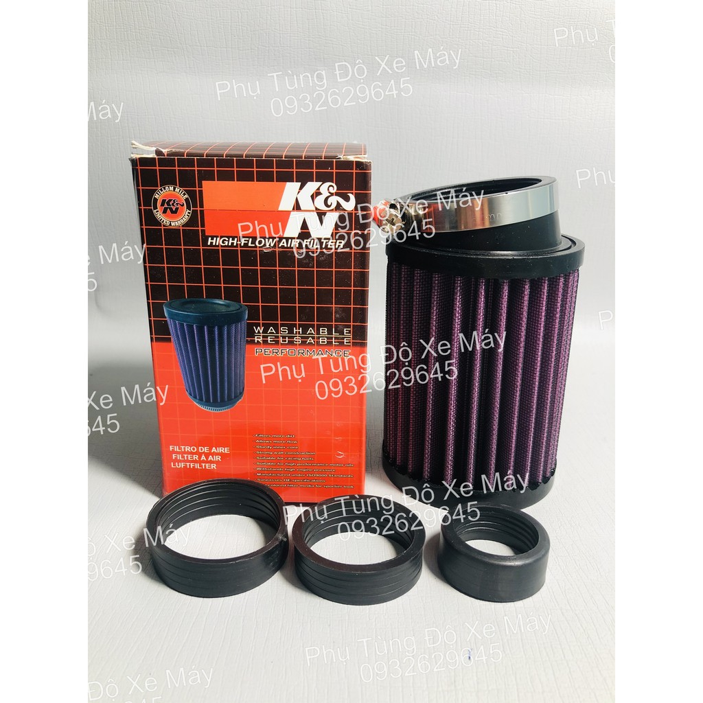 Lộc gió trụ KN  tặng kèm 3 cao su trêm gắn vừa các dòng xe Fi