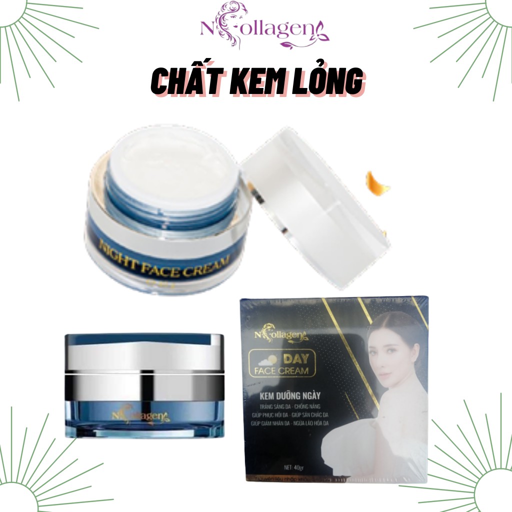 KEM TỔ YẾN (đêm) N.COLLAGEN(Dưỡng trắng, cấp ẩm, mờ nếp nhăn, m.ụn, n.ám, t.àn n.hang, năng cơ mặt).KL:25g.Tặng tẩy tbc.