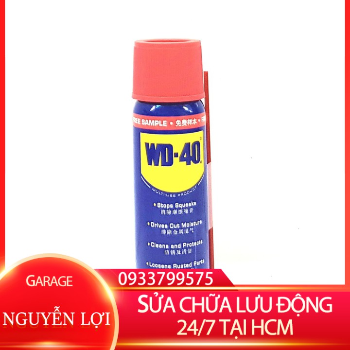 [ SỬA CHỮA LƯU ĐỘNG 24/7 HCM ] Chai xịt vệ sinh sên WD40 cao cấp cho xe xích trần 51ml GARA NGUYỄN LỢI