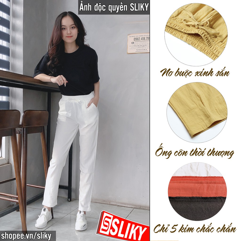 Quần đũi nữ baggy công, đũi hàn siêu mát - Siky | BigBuy360 - bigbuy360.vn