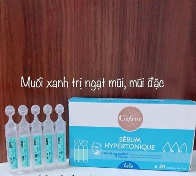 Nước muối sinh lý Pháp ( xanh, hồng, vàng)